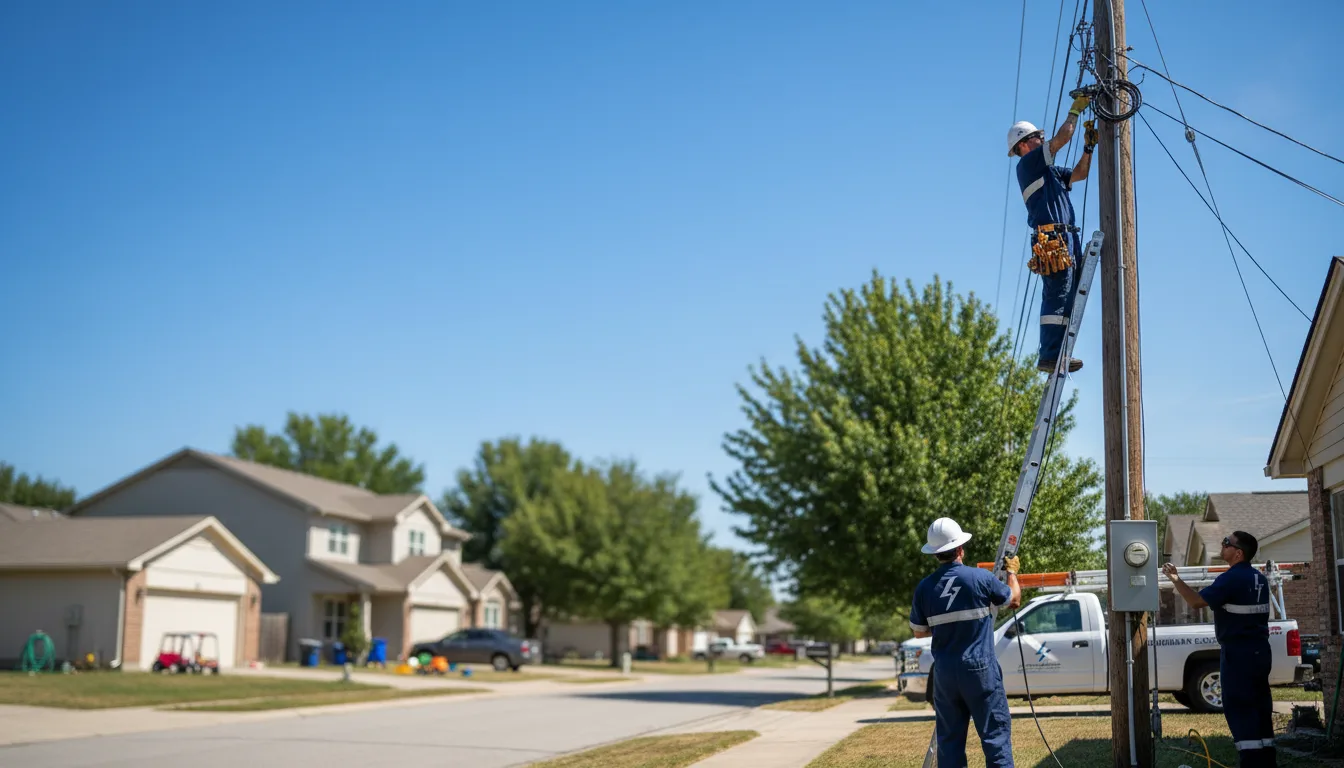 Residential electrician providing installation services in Alma, MO